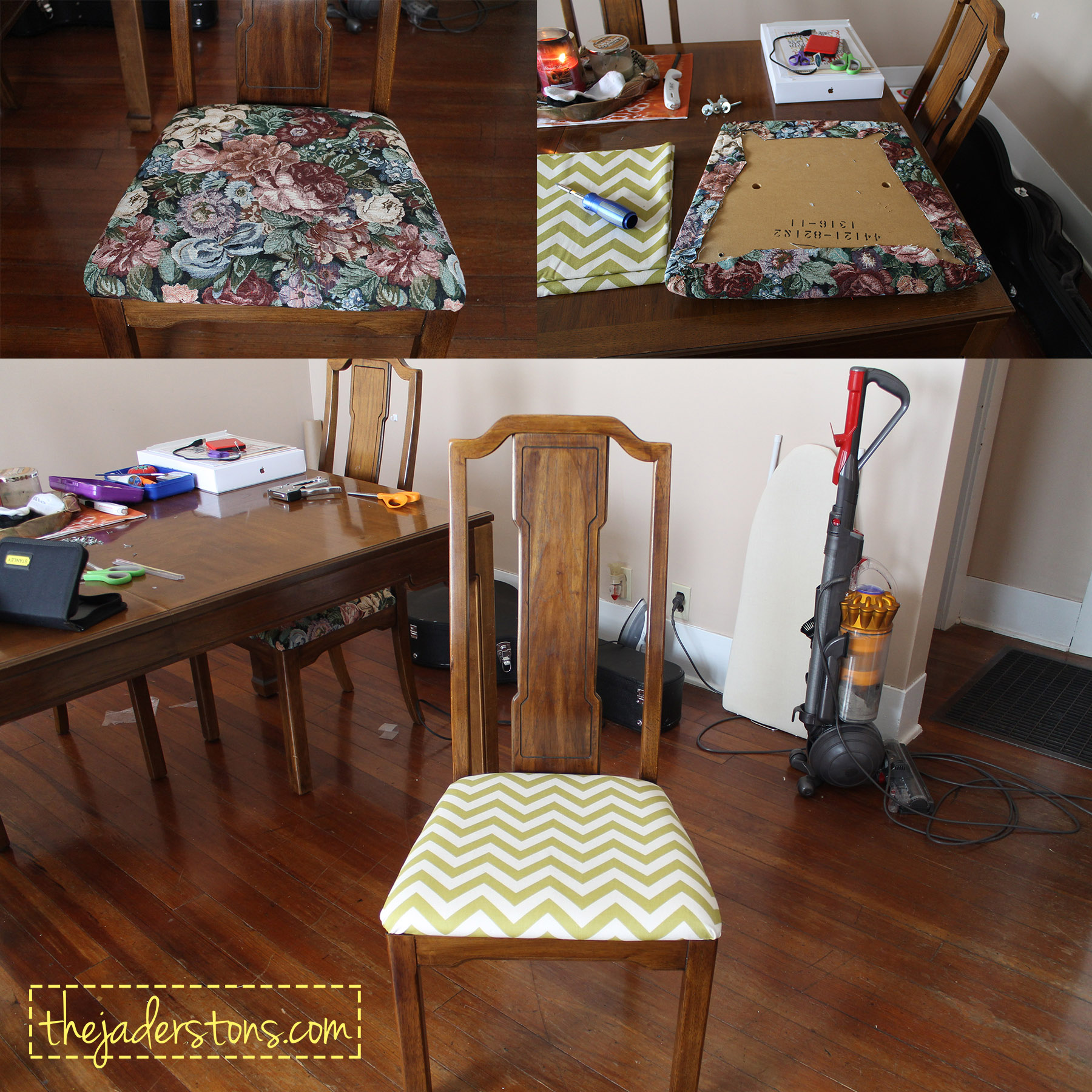 Recovering My Dining Room Chairs The Jaderstons