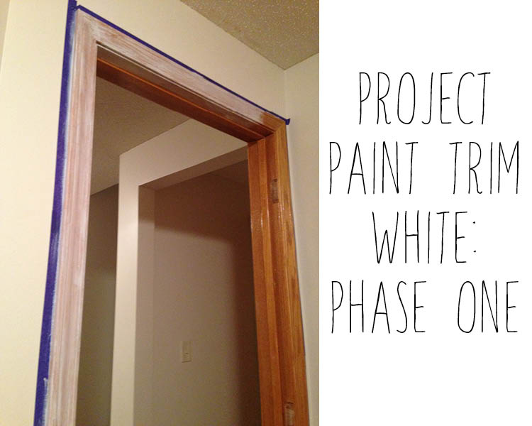 Painting Trim White Phase 1