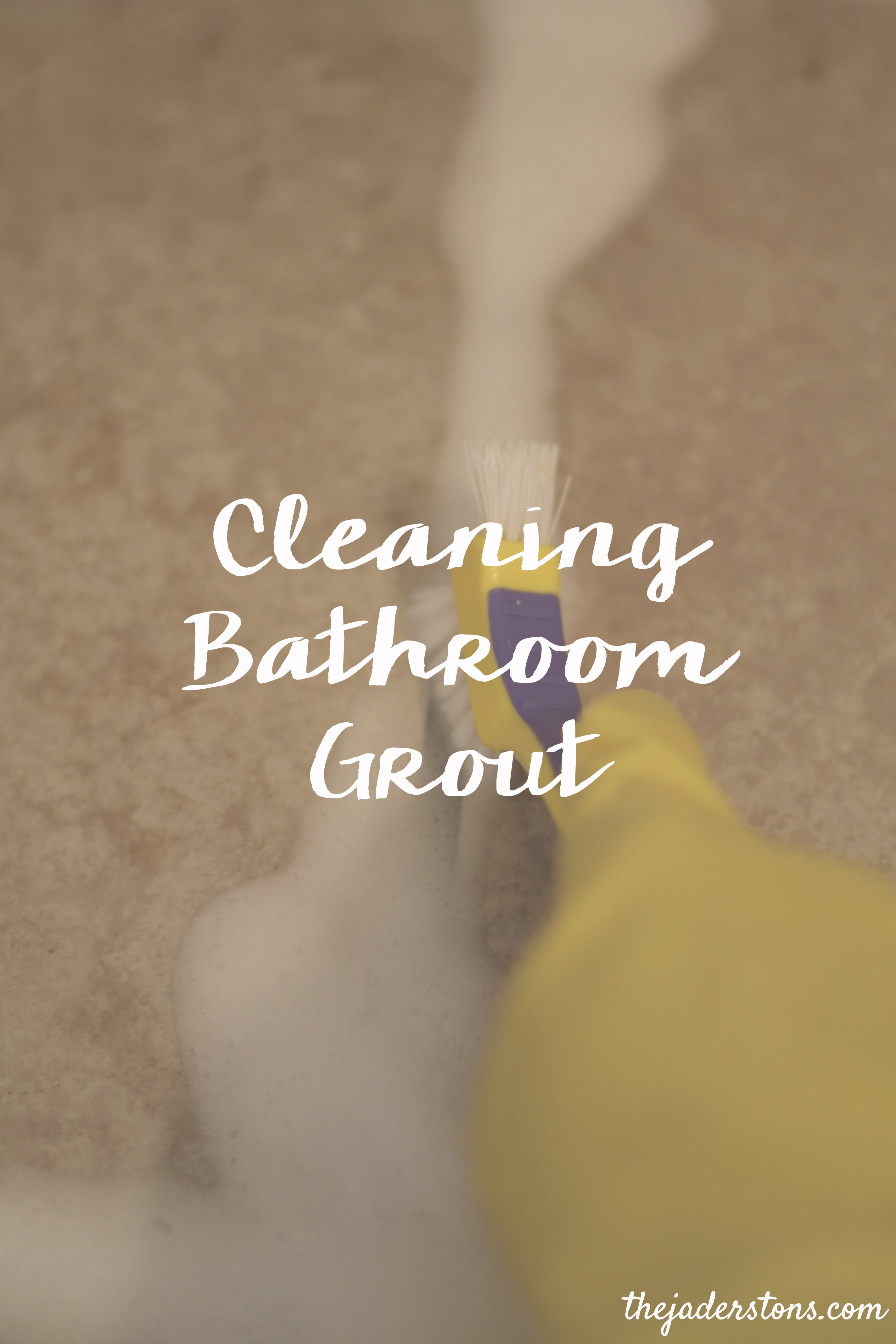 Cleaning Our Bathroom Grout The Jaderstons